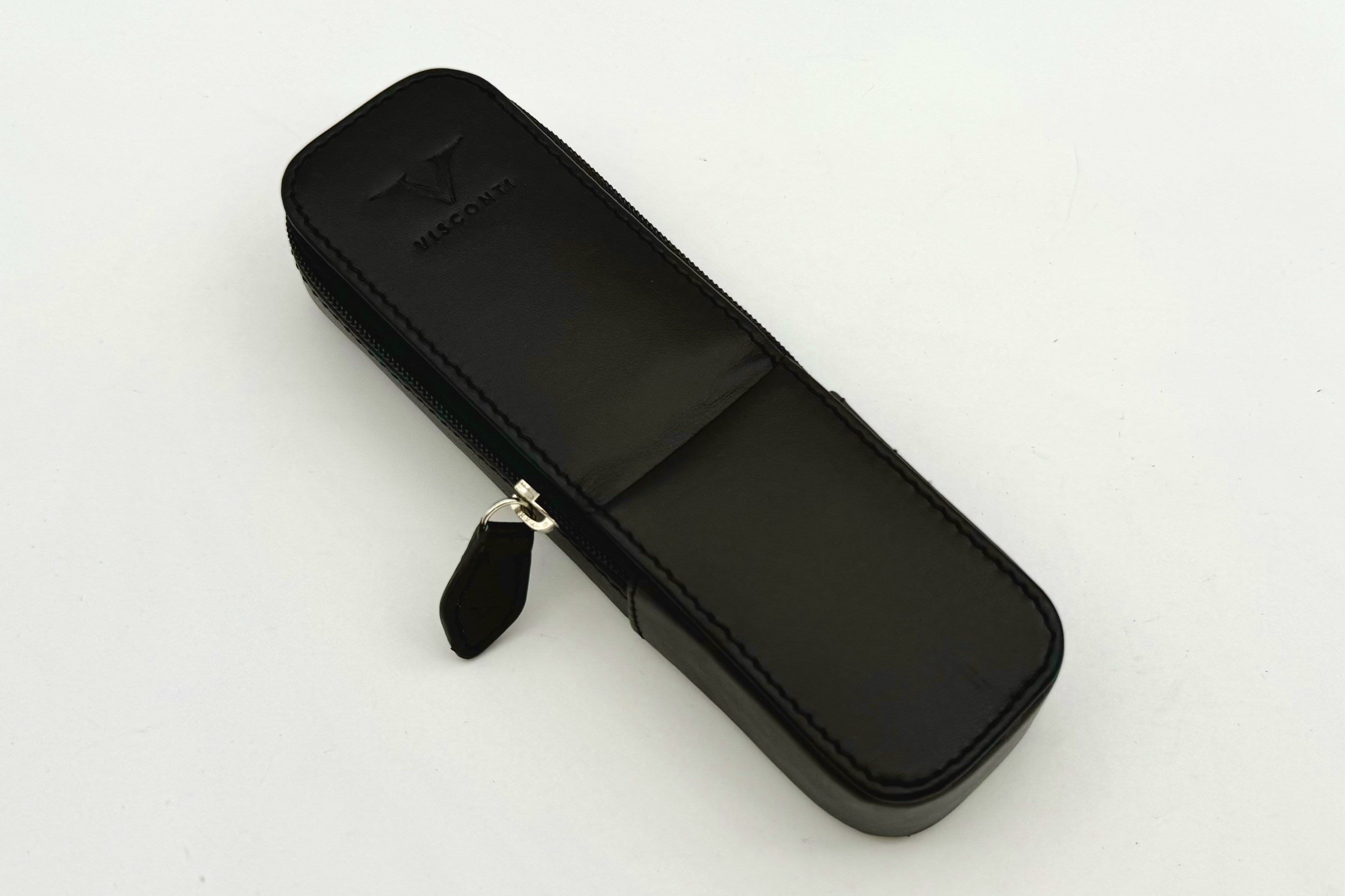 ViscontiBlackLeather2PenHolder_C